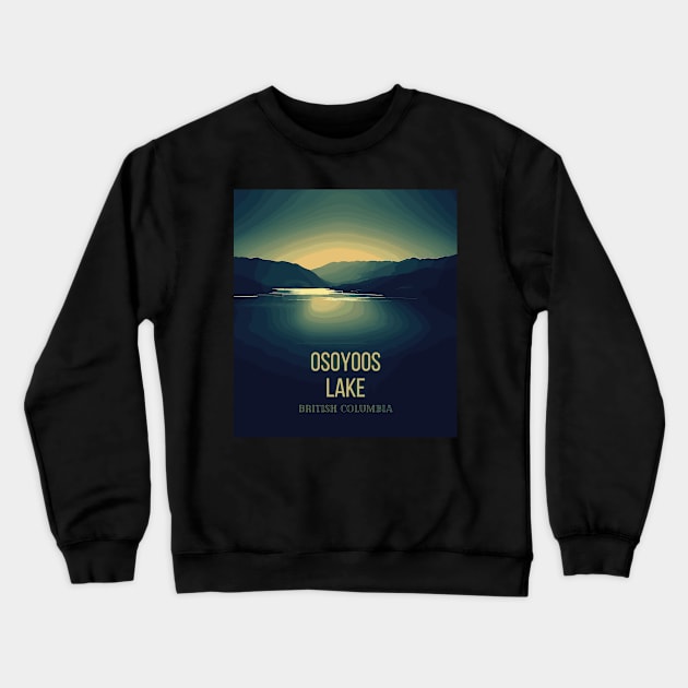 Osoyoos Lake Crewneck Sweatshirt by TomFrontierArt